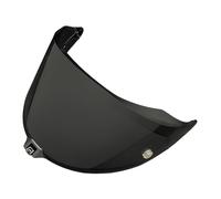 XYJTC Moto Visière de casque R2R for KYT Shield PRO, protection UV, coupe-vent (argentée, for la journée)(Deep Black-for Day)