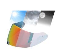 XYJTC Moto Visière photochromique for casque moto Scorpion Exo 1400 Carbon, R1 et EXO 520, protection UV (rouge photochromique)(Photochromic Red)