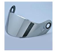 XYJTC Moto Visière rabattable LS2 FF370 for casque de moto, lentille anti-buée colorée, casque modulaire à double lentille for LS2 FF394 FF386 FF325 (rouge)(Silver)