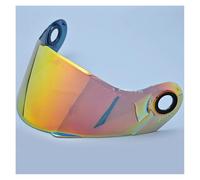 XYJTC Moto Visière rabattable LS2 FF370 for casque de moto, lentille anti-buée colorée, casque modulaire à double lentille for LS2 FF394 FF386 FF325 (rouge)(Red)