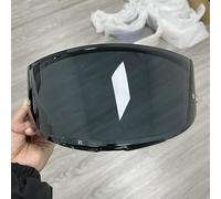 XYJTC Moto Visière V14 for casque MT Aevenge1/2, Blade1/2, Targo, Targo Pro, Rapide (argentée, for la journée)(Deep Black- for Day)
