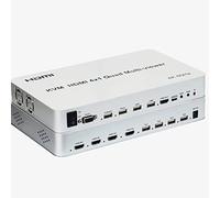 XYKJOBC HDMI KVM Quad Splitter 4X1, 4K 60Hz, 4 ports HDMI, 8 modes de division d'écran, clavier et souris USB, compatible avec TV, moniteur, projecteur