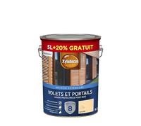 Xyladecor - Lasure Protectrice pour Bois Extérieur Acrylique - Volets, Portails, Portes, Fenêtres - Couleur : Satin Incolore - Quantité : 5L plus 20% gratuit