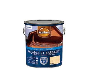 Xyladecor - Lasure Protectrice pour Bois Extérieur - Façades, Bardages, Chalets - Couleur : Satin Incolore - Quantité : 5L - 5324297