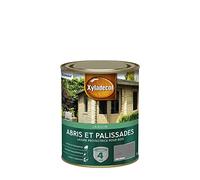 Xyladecor - Lasure Protectrice pour Bois Extérieur Jardin - Abris, Palissades, Espaliers, Kiosques, Barrières - Couleur : Gris Urbain 1 L