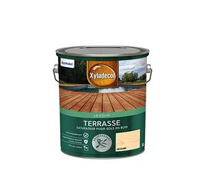 Xyladecor - Saturateur pour Sols Extérieurs en Bois - Terrasses, Abords de Piscine, Caillebotis - Antidérapant - Couleur : Mat Incolore - Quantité : 5L - 5324229