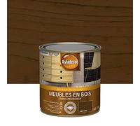 XYLADECOR Vernis protecteur pour les meubles intérieurs en bois - aspect satin chêne foncé 0,5 L