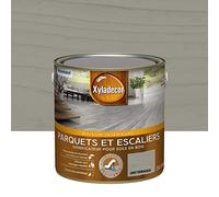 Xyladecor - Vitrificateur pour Sols Intérieurs en Bois Toutes Pièces - Parquets et Escaliers - Haute Résistance - Couleur : Satin Gris Tendance - Quantité : 2,5L - 5324771