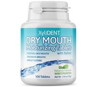 XyliDENT Lot de 100 comprimés de xylitol pour soulager la bouche sèche Vert hivernal