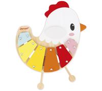 Janod Xylophone Poulette en bois et métal multicolore TU