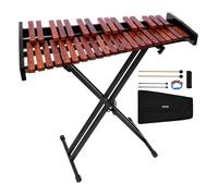VEVOR Xylophone 37 Notes, Instrument de Percussion Professionnel en Bois, avec Support Pliable Réglable en Hauteur, 4 Maillets, Sac de Transport, Kit d'Instruments de Musique, pour Débutants, Adultes
