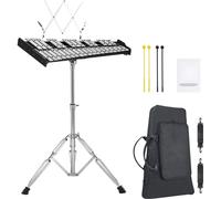 Xylophone à carillon de 32 notes - Set de cloches avec baguettes, baguettes de tambour et support - Instrument de musique pour enfants et adultes