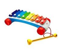 Xylophone a roulettes 8 touches arc-en-ciel fisher price - jouet musical 18 m+ G