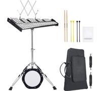 Xylophone carillon 32 notes avec baguettes, support et pad d'exercice - Instrument de musique pour enfants et débutants