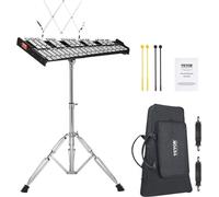 Xylophone carillon de 32 notes, set de cloches avec mailloches, baguettes de tambour et support