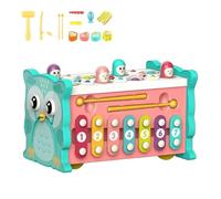 Xylophone de voiture à tirer sur les instruments de percussion pour enfants, jouet éducatif précoce, jouet de pêche, jeu éducatif assorti