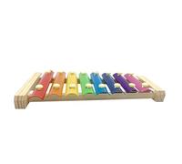 Xylophone en bois pour poule | Jouet xylophone amusant avec 8 clés en métal, jouet piceur de poulet adapté pour poule, poulailler, perroquets