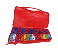 Xylophone Enfant, 25 Notes Arc-en-Ciel Touches Métalliques Colorées Glockenspiel Enfant pour Éducation Musicale, Cadeau Anniversaire, Activités École Maternelle