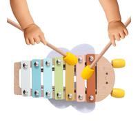 Xylophone Jouet musical éducatif en bois pour bébés de 6 à 12 mois | Instrument de percussion sensorielle sans peinture sûr et stimulant le développement auditif et psychomoteur