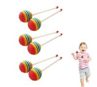 Xylophone Mallet 25 cm Lollipop en feutre Baguettes de percussion pour enfants Tête en éponge EVA Outil de batterie arc-en-ciel Fête d'entraînement musicale