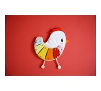 Janod - Xylophone pour Bébé dès 12 Mois en Bois et Métal - Instrument de Musique Enfant - 6 Touches et 2 Baguettes incluses - Jouet d'Imitation et d'Éveil Musical - Peinture à l'eau -Dès 12 Mois