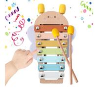 Xylophone pour - Jouet Musical éducatif en Bois de 25 cm | Instrument de Percussion coloré, Planche sonore d'apprentissage précoce pour garçons et Filles de 6 à 12 Mois, Salle de Jeux d'annive