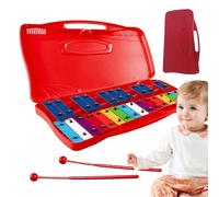Xylophone professionnel Glockenspiel chromatique, Xylophone en métal de 25 notes pour, jouets éducatifs musicaux précoces pour Thanksgiving, vacances, Nouvel An, anniversaire et