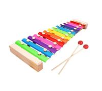 Xylophone Xylophone Musical en Bois coloré 13 Tons, Instrument de Frappe à la Main Acier Arc-en-Ciel