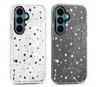 Xylota 2 Pièces Coque pour Samsung Galaxy S26 5G 6,3", Transparente Étui avec Aesthetic Motif Stern Dessin, Ultra Mince TPU Souple Silicone Housse Clair Antichoc Protection Case Filles Femmes Cover