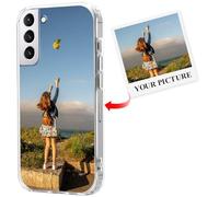 Xylota Coque Personnalisée pour Samsung Galaxy S21 5G 6,2", Personnalisable Étui avec Votre Propre Photo Image, Personnaliser Custom Housse de Protection Bumper Cover pour Samsung S21 5G, Transparent