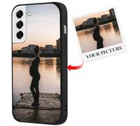 Xylota Coque Personnalisée pour Samsung Galaxy S21 FE 5G 6,4", Personnalisable Étui avec Votre Propre Photo Image, Personnaliser Custom Housse de Protection Bumper Cover pour Samsung S21 FE 5G, Noir