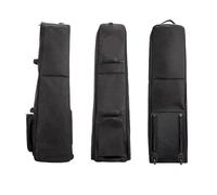 XYLRSMH Sac De Golf Chariot Housse de Sac de Voyage for Club de Golf Oxford Aviation Pliable et Portable, imperméable, avec roulettes, légère BoîTe De Rangement Pliante(Black)