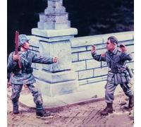 XYMCX 1/35 Seconde Guerre mondiale Soldat allemand en résine Maquette en résine non peinte et non assemblée (2 personnes)//G1x7S13