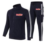 XYMCX Ensemble de survêtement 2 pièces pour homme FAIRY TAIL, survêtement à manches longues et fermeture éclair intégrale, ensemble de jogging, décontracté et léger, pour le jogging,Blue-l