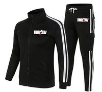 XYMCX Ensemble de survêtement pour homme pour FAIRY TAIL, hauts de jogging et joggeurs de sport à manches longues, tenues de sport décontractées, ensembles chauds d'automne, survêtement,Black2-x_l