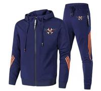 XYMCX Survêtement homme Resident Evil, sweat-shirt et pantalon de survêtement Evil, sweat à capuche zippé et jogging Umbrella, survêtement tendance,Blue-l