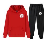 XYMCX Survêtement pour homme, ensemble complet pour Supernatural, sweat à capuche à manches longues et pantalon de survêtement, ensemble 2 pièces décontracté, survêtement ensembles,Red-x_l