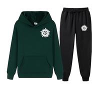 XYMCX Survêtement pour homme, ensemble complet pour Supernatural, sweat à capuche à manches longues et pantalon de survêtement, ensemble 2 pièces décontracté, survêtement ensembles,Army Green-x_l