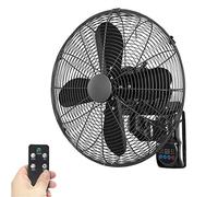 XYNH Ventilateurs Muraux Mural Avec Telecommande - Silencieux Oscillant Ventil Fan - Pour Chambres Serres Gymnases Bureaux - Ortable Ventilateur Réglable À 3 Vitesses