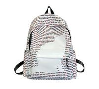 XYNM Cartable Garcon Primaire Sac À Dos avec des Lettres D'ordinateur Résistant l'eau La Mode Et Décontractée pour Les Élèves du Secondaire Junior Senior-Rouge