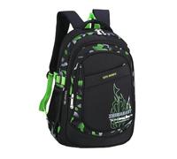 XYNM Cartable Garcon Primaire Sacke À Dos Étanche des Élèves du Secondaire Garçons Et Filles De 6 12 Ans-Vert (Grand)