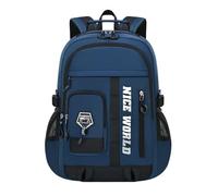 XYNM Cartable Garcon Primaire Sacquage Multi-Compartiment De Grande Capacité des Élèves du Secondaire -Bleu Foncé (Grand)
