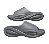 XYNM Claquettes Hommes Femme Sandales Décontractées À Semelle Épaisse pour Hommes, Tongs De Plage Souple, Adaptées Aux Vêtements Assortis Quotidiens Dames-gris-42-43