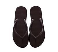XYNM Pantoufles de couleur unie, antidérapantes, loisirs, couple, femmes, été, plage, extérieur, tongs respirantes, café, 39.5 EU