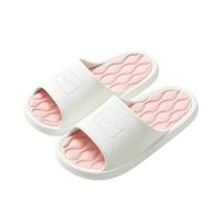 XYNM Pantoufles tendance pour femme et homme - Tongs d'été - Sandales de plage douces et antidérapantes - Pour la salle de bain - Pour couple - Chaussures de maison, rose, 36/37 EU
