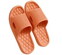 XYNM Pantoufles tendance pour femme et homme - Tongs d'été - Sandales de plage douces et antidérapantes - Pour la salle de bain - Pour couple - Chaussures de maison, L0Orange, 48-49