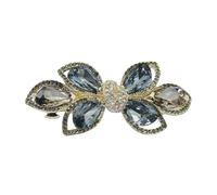XYNM Pince Cheveux Femme Ressort À Accessoire De Coiffure Mi-haut Chignon Horizontal Cheveux-gris-bleu-1 Pièces