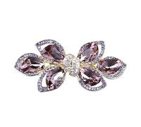 XYNM Pince Cheveux Femme Ressort À Accessoire De Coiffure Mi-haut Chignon Horizontal Cheveux-violet-1 Pièces