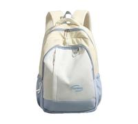 XYNM Sac A Dos Ce À De Grande Capacité Aux Couleurs Contrastées Est Parfait pour Les Collégiennes Et Lycéennes -Bleu + Jaune