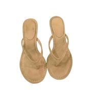 XYNM Tong Femme Fashion Toe Round Sandals Sandales Spring and Summer Flip Open High Talons Polyvalentes Polaises Simples